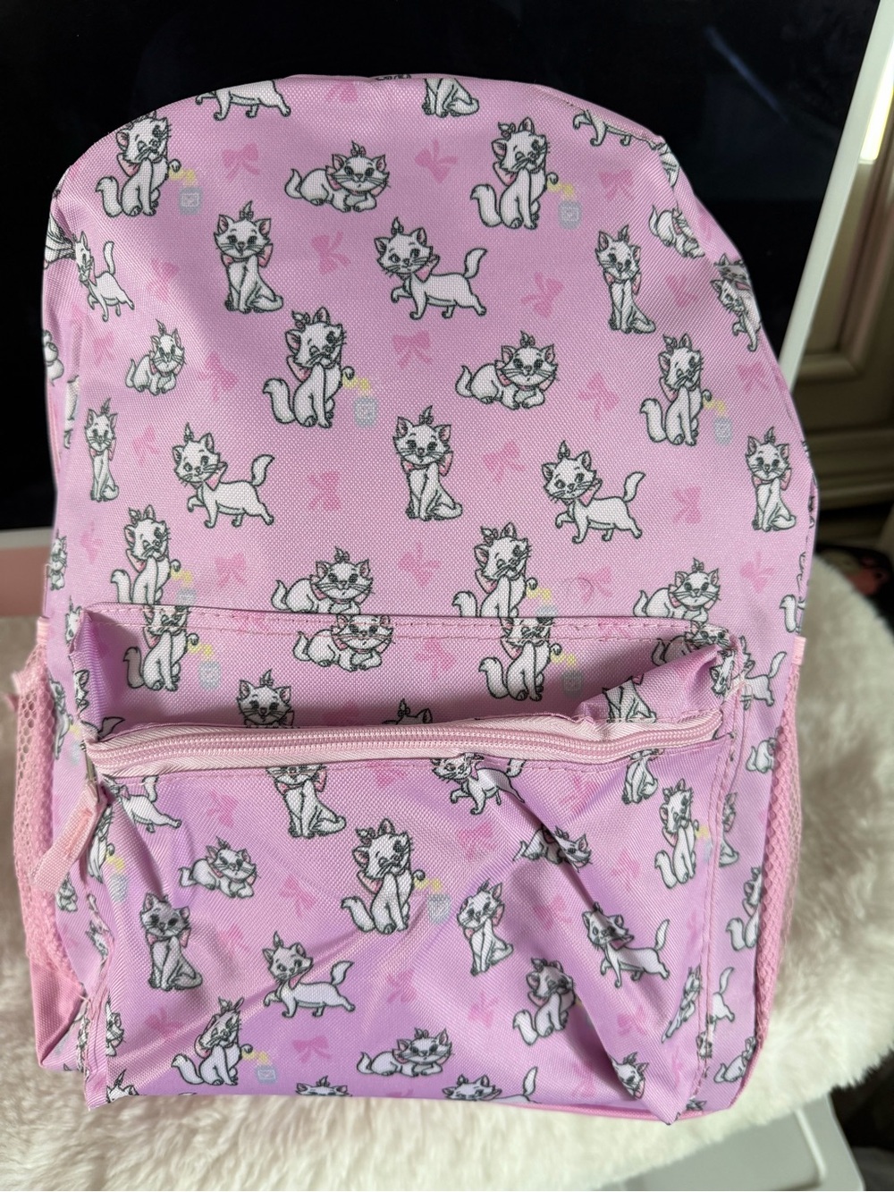 Disney Pink Marie Cat Kids Backpack and Lunchbox Set - Picture 2 of 7